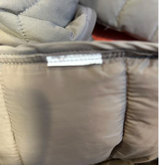 ZARA Light Brown Long Sleeve Full Zip Hooded Puffer Jacket Women's Size Small - Picture 9 of 9